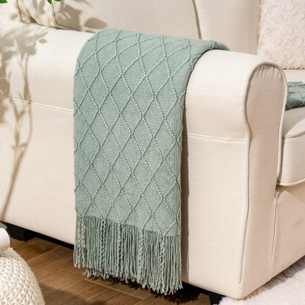 Battilo Machine Washable Decorative Soft Knitted Throws.