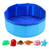 Foldable Pet Pool With Toys