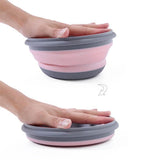 3 Pieces Silicone Folding Bowls with Lids