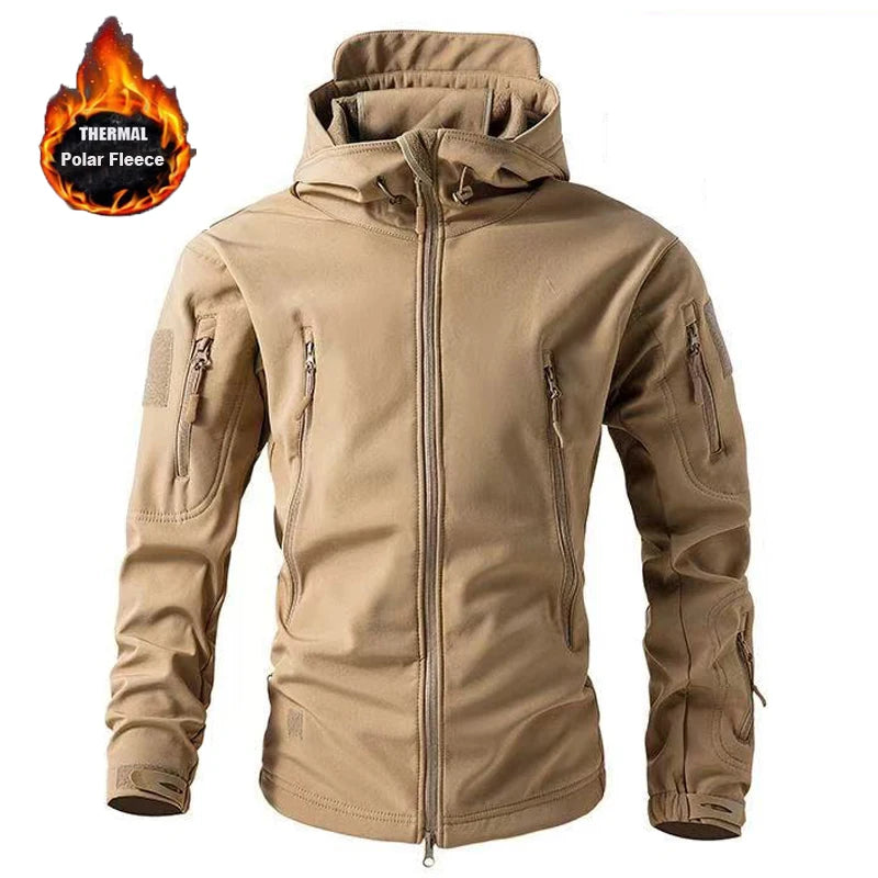 Men's M-5XL Windproof Softshell Fleece Thermal Jackets