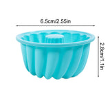 6PCS Silicone High Temperature Easy To Release Baking Cake Molds