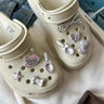 Silver Hello Kitty Charms Shoe Accessories