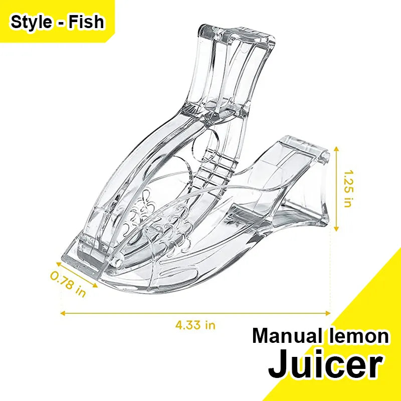 Acrylic Manual Lemon Slice Squeezer.