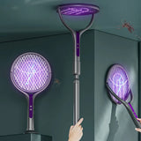 Rechargeable Long Or Short Electric 2 in 1 Fly And Mosquito Zapper With Rotating Head