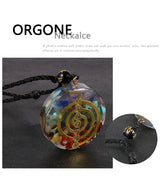 Energy Generator Orgonite Meditation Balanced Chakras Pendant Necklace