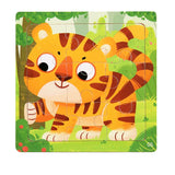 11x11cm Wooden 3d Cartoon Puzzle