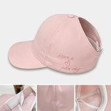Sporty Ponytail Cap With Snapback