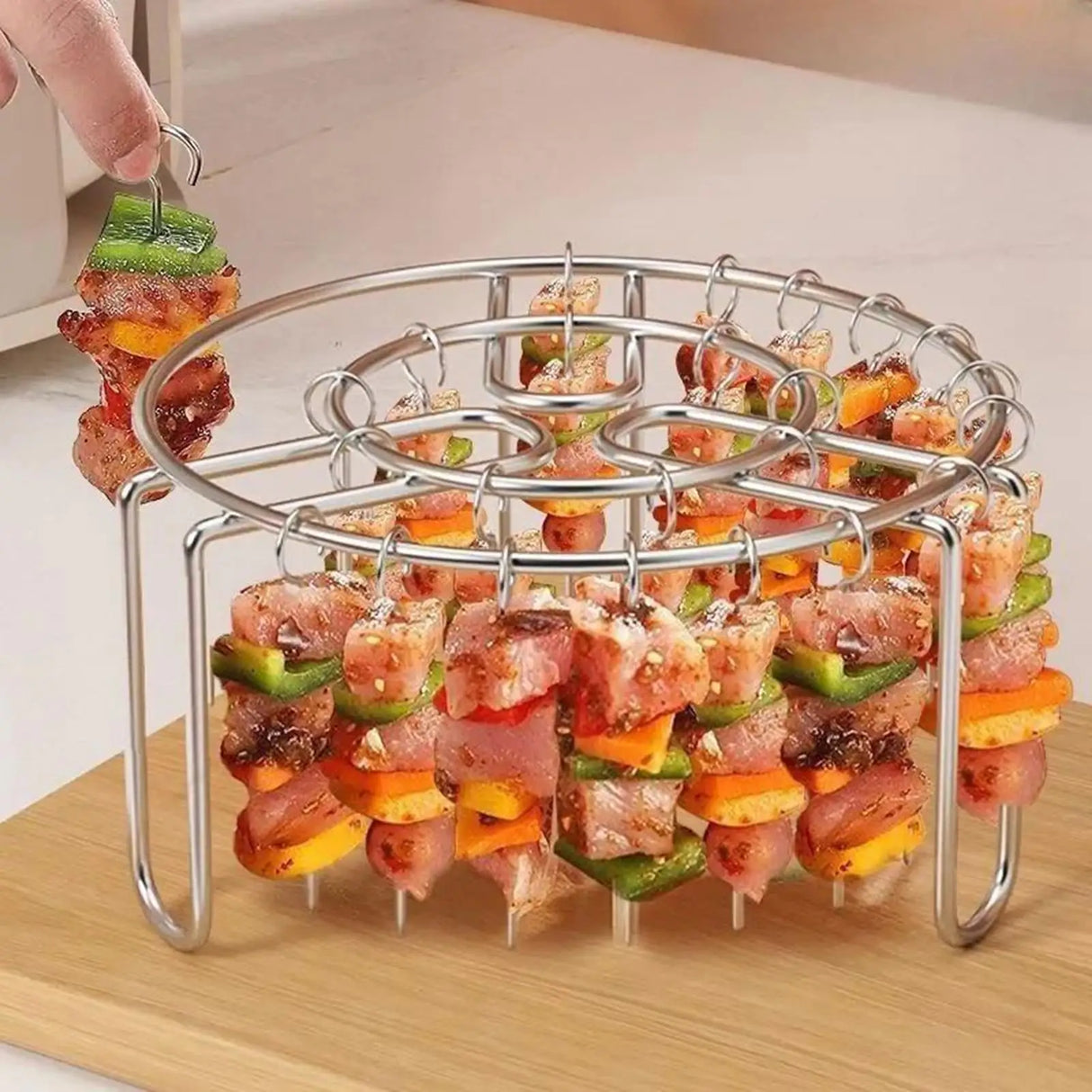 Stainless Steel Hanging Non-Stick Air Fryer Grill Rack