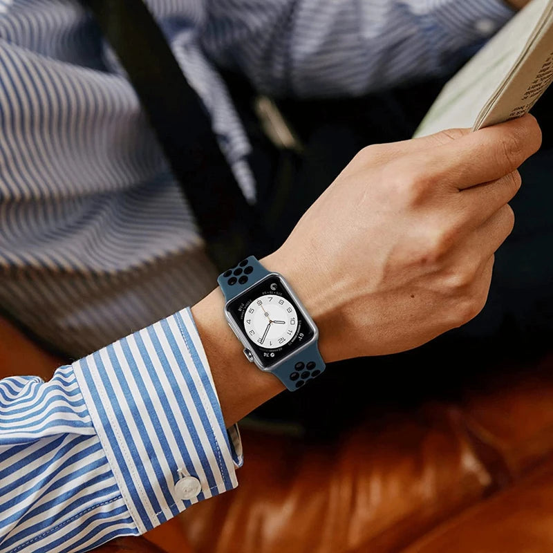 Sport Strap for Apple Watch Band 46mm 44mm 40mm 42-38-41mm 45mm  Series 10 9 8 7 6 SE 5 3 Ultra 2 49mm