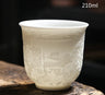 Chinese Three-dimensional White Porcelain Tea Cup