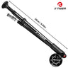 X-TIGER 25cm Portable High-pressure 300psi Bike Air Pump with Gauge