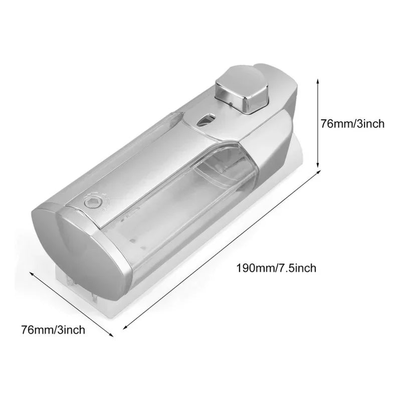 350ml Hand Soap/Shampoo Wall Mount Dispenser