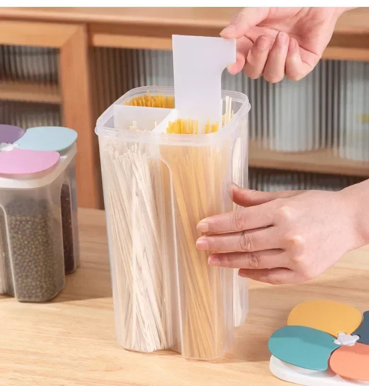 4 Grids Sealed Plastic Storage Container