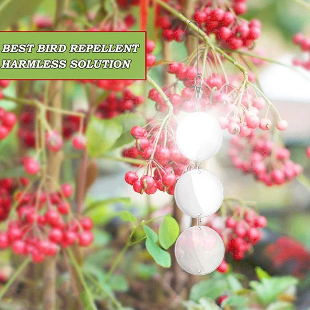 1Pc OR 8Pcs  Extra Bright Reflective Bird Repellent Discs.