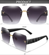 Men Or Women's UV Protection Rimless Sunglasses