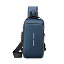 Men's USB/Waterproof/Anti-theft Password Lock Crossbody Bag.