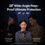 Baseus 0.4mm Corning Tempered Glass Anti-Peeping Screen Protector For iPhone 13 14 15 16 17 Max Pro