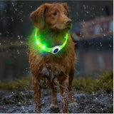 Led/USB Luminous PVC Waterproof Collar For Large Medium Or Small Pets