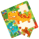 11x11cm Wooden 3d Cartoon Puzzle