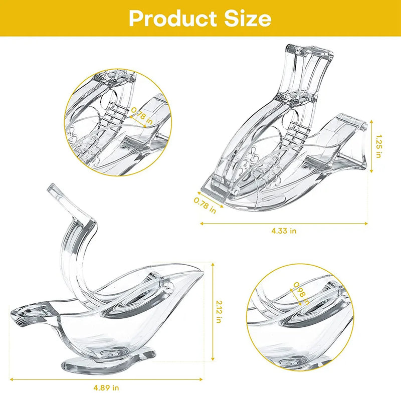 Acrylic Manual Lemon Slice Squeezer.