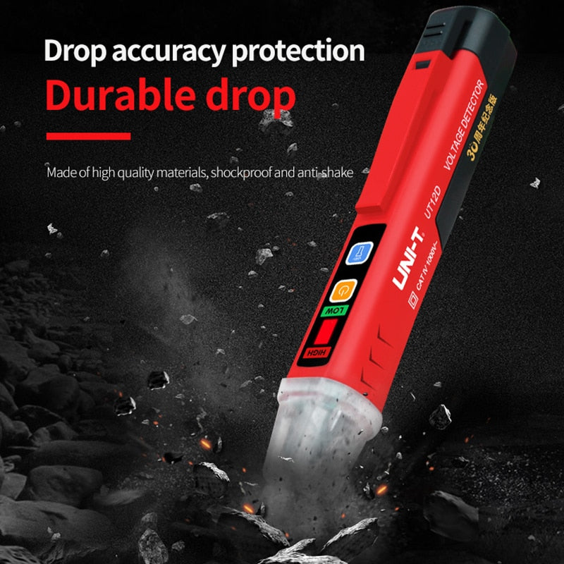 UNI-T AC Voltage Detector.  Electric LED tester pen. 12V- 1000V