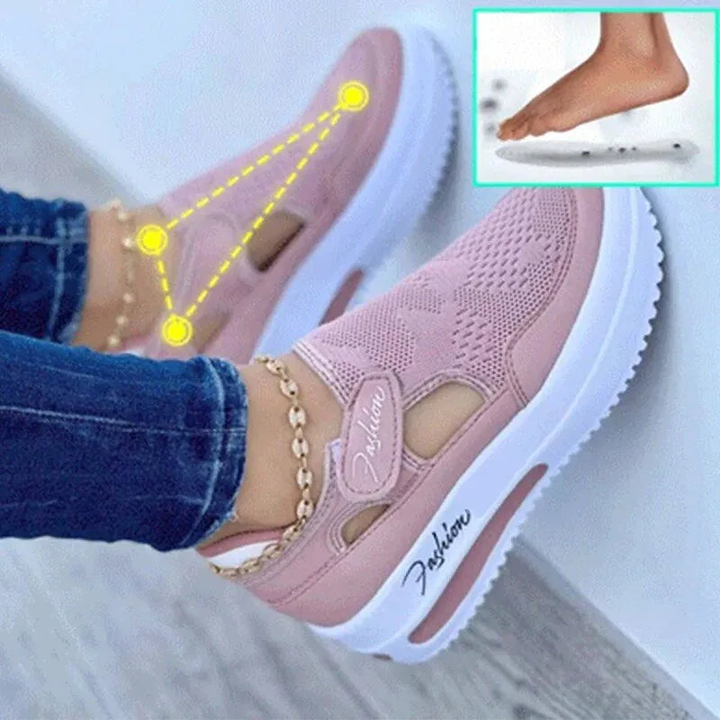 Women's Casual Mesh Platform Sneakers