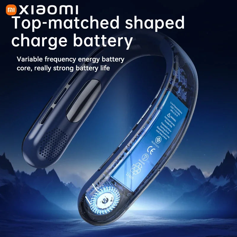 Xiaomi 5-speed 8000MAH Rechargeable Neck Fan With LED Digital Display