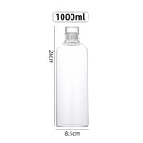 300-1000ML Transparent Glass Water Bottle