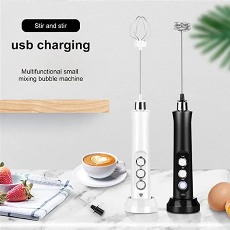 3 In 1 High Speed USB Rechargeable Milk Frother