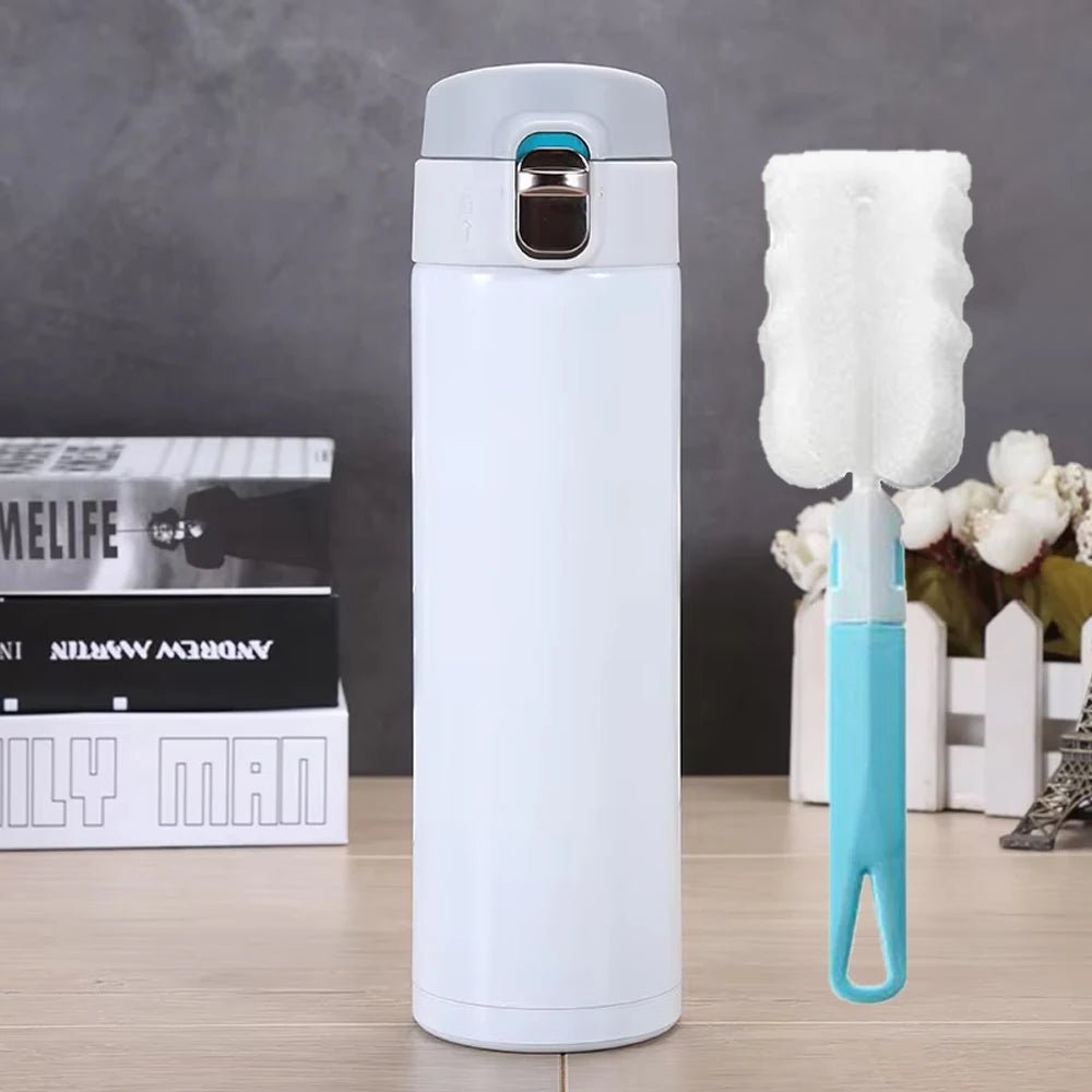 500M/16 Oz Insulated Stainless Steel BPA Free Leakproof Water Bottle