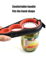 Multi Functional Four In One Anti-Slip Bottle Opener