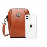 Single Shoulder Leather Crossbody Bag