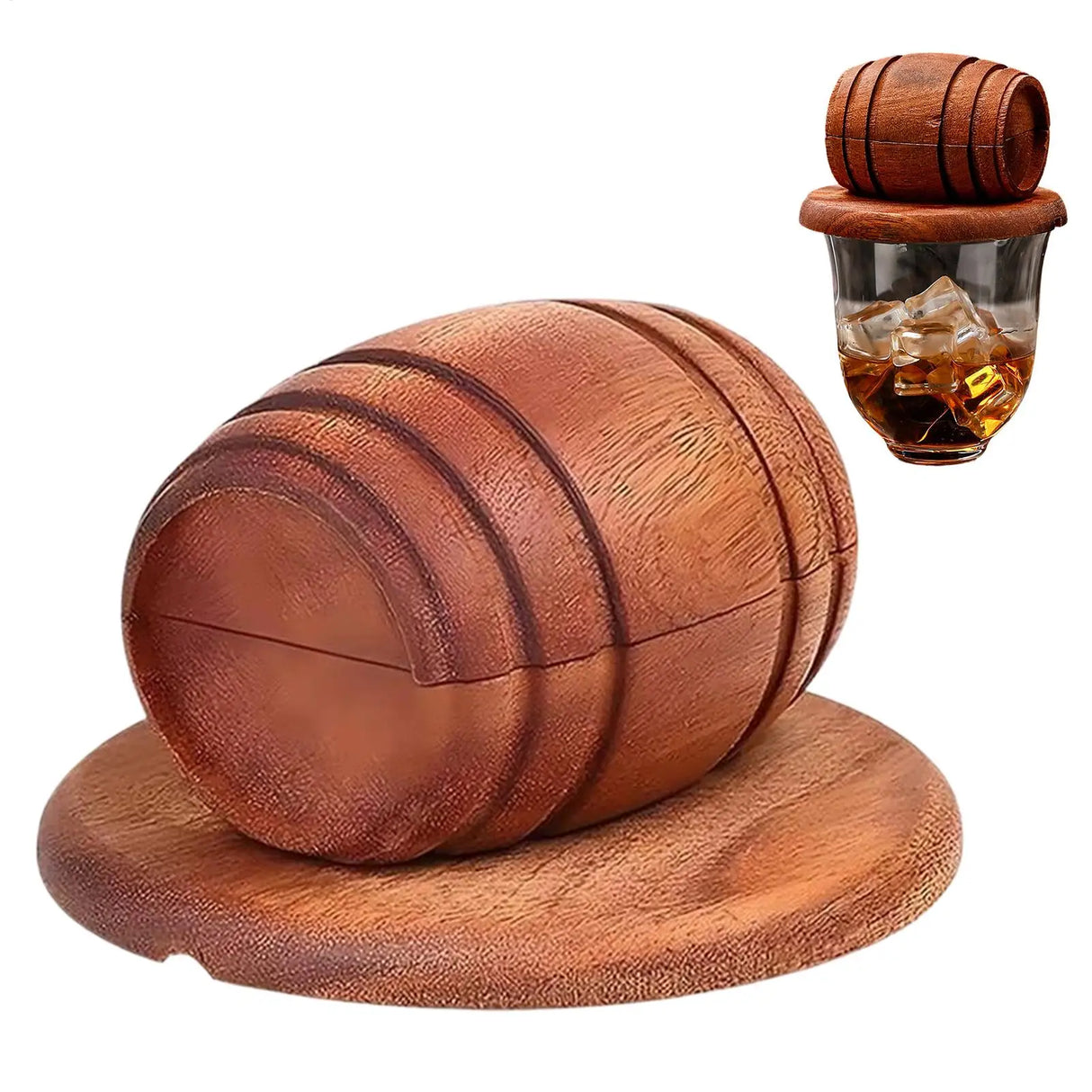Wooden Smoke Infuser For Old Fashioned Bourbon Drinks