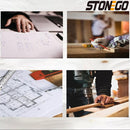 STONEGO Stainless Steel Double Sided Ruler, 6, 8, 12, 16 Or 20 Inch Metal Rulers