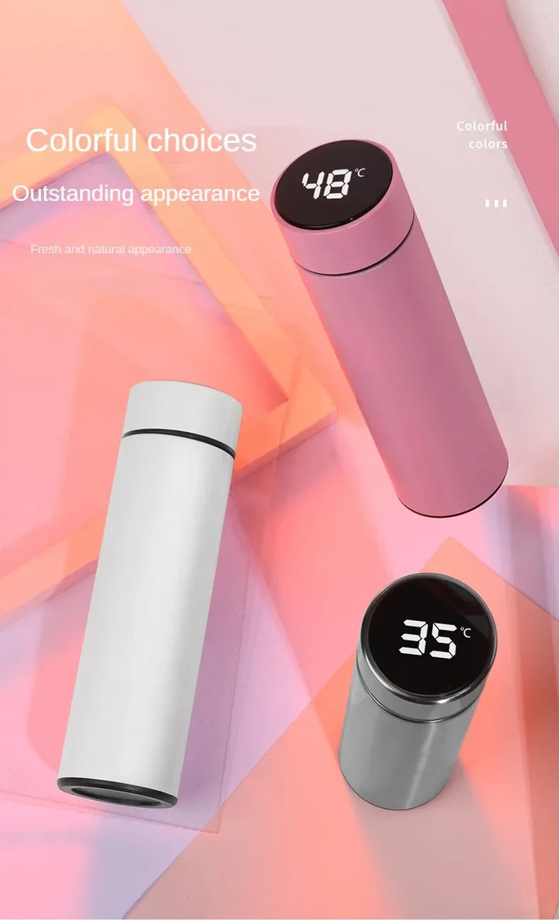 500ml Stainless Steel Thermos Bottle with LED Digital Temperature Display
