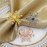 6Pcs Silver Or Gold Christmas Napkin Ring Holders