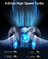 Rechargeable Semiconductor Bladeless Turbo Neck Fan