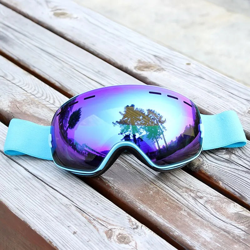 X-TIGER Double Layer, Anti-fog, UV Protection Ski Goggles.