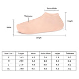 1Pair Silicone Moisturizing Skin Care Socks.