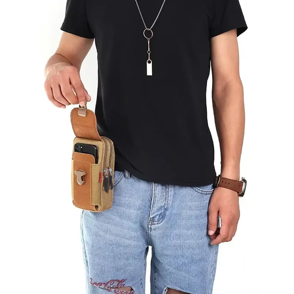 Multi-functional Large Capacity Waist Bag Attaches To Your Belt