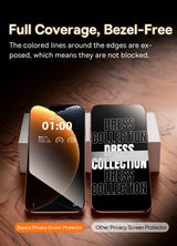 Baseus 0.4mm Corning Tempered Glass Anti-Peeping Screen Protector For iPhone 13 14 15 16 17 Max Pro