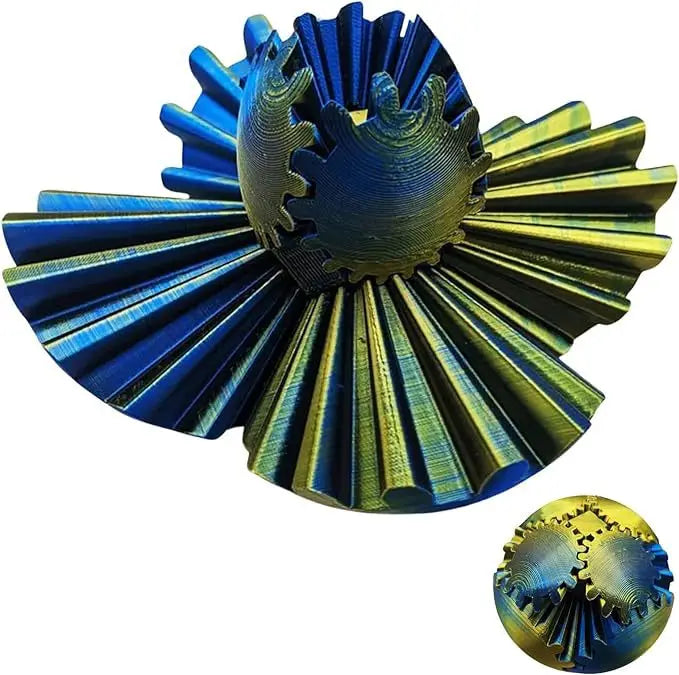 3D Printed Cube Fidget Spin Ball For Relaxing Due To Stress and Anxiety
