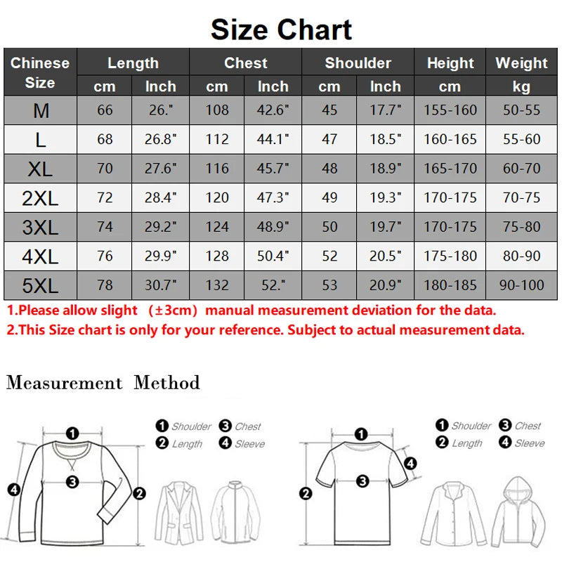 Men's Spring/Autumn Waterproof Jacket With Detachable Hood Sizes M-5XL