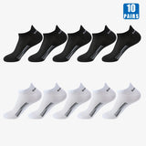 5/10 Pairs Cotton Breathable Mesh Sports Socks For Men Or Women