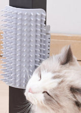 Cats Scratcher Grooming Brush That Attaches With Straps To Table Legs.
