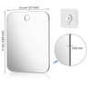 Acrylic Anti Fog Mirror With Suction Cup For Bathroom