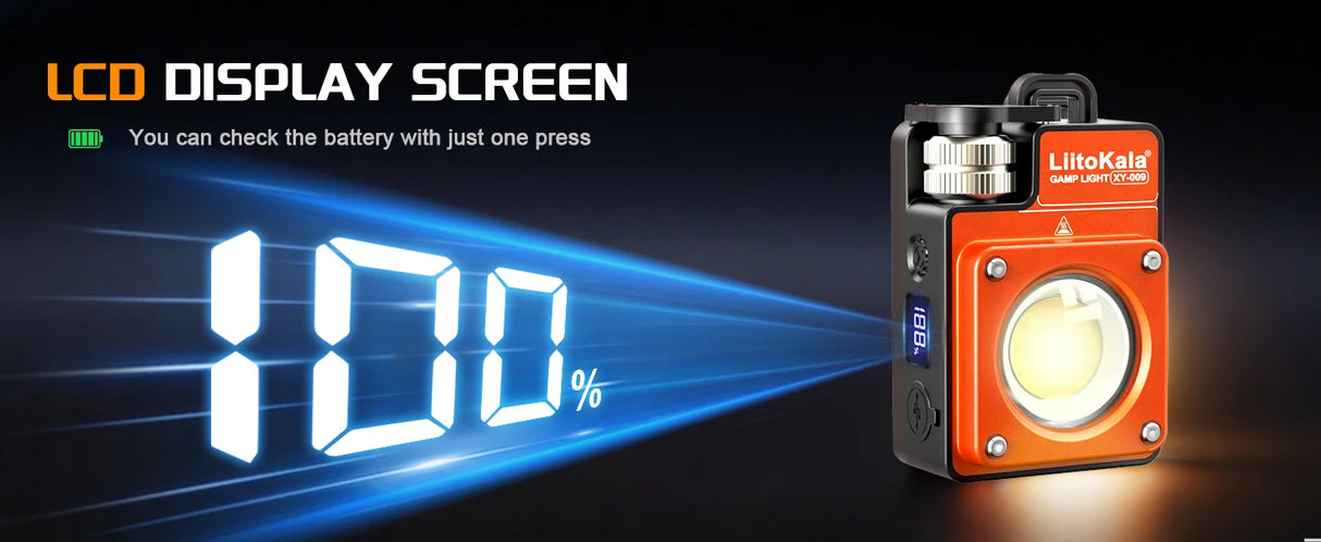 LiitoKala 20-3500LM 3000MAH Rechargeable Multifunctional Keychain Flashlight