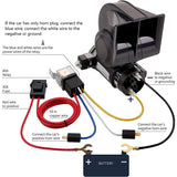 FARBIN Snail Air Horn With Compressor Relay Harness 12V 150db  For Trucks, Cars Or Motorcyles