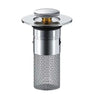 Universal Pop-up Chrome Drain Plug Sink Filter with Hair Catcher