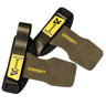 1 Pair 3-layers Cowhide Weight Lifting Grip Gloves